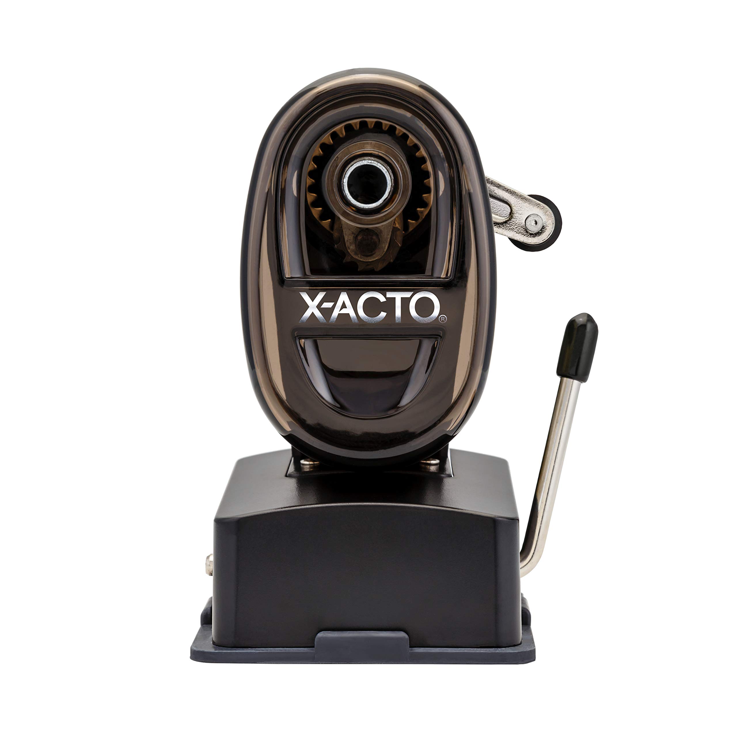 X-ACTO Bulldog Manual Pencil Sharpener w/Vacuum Mount, Colors May Vary, 1 Count