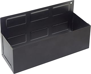 Blanko Magnetische Ablage, Hänge-Regal für Küche oder Werkstatt, Organizer-Korb mit Magnet-Rückseite, schwarz