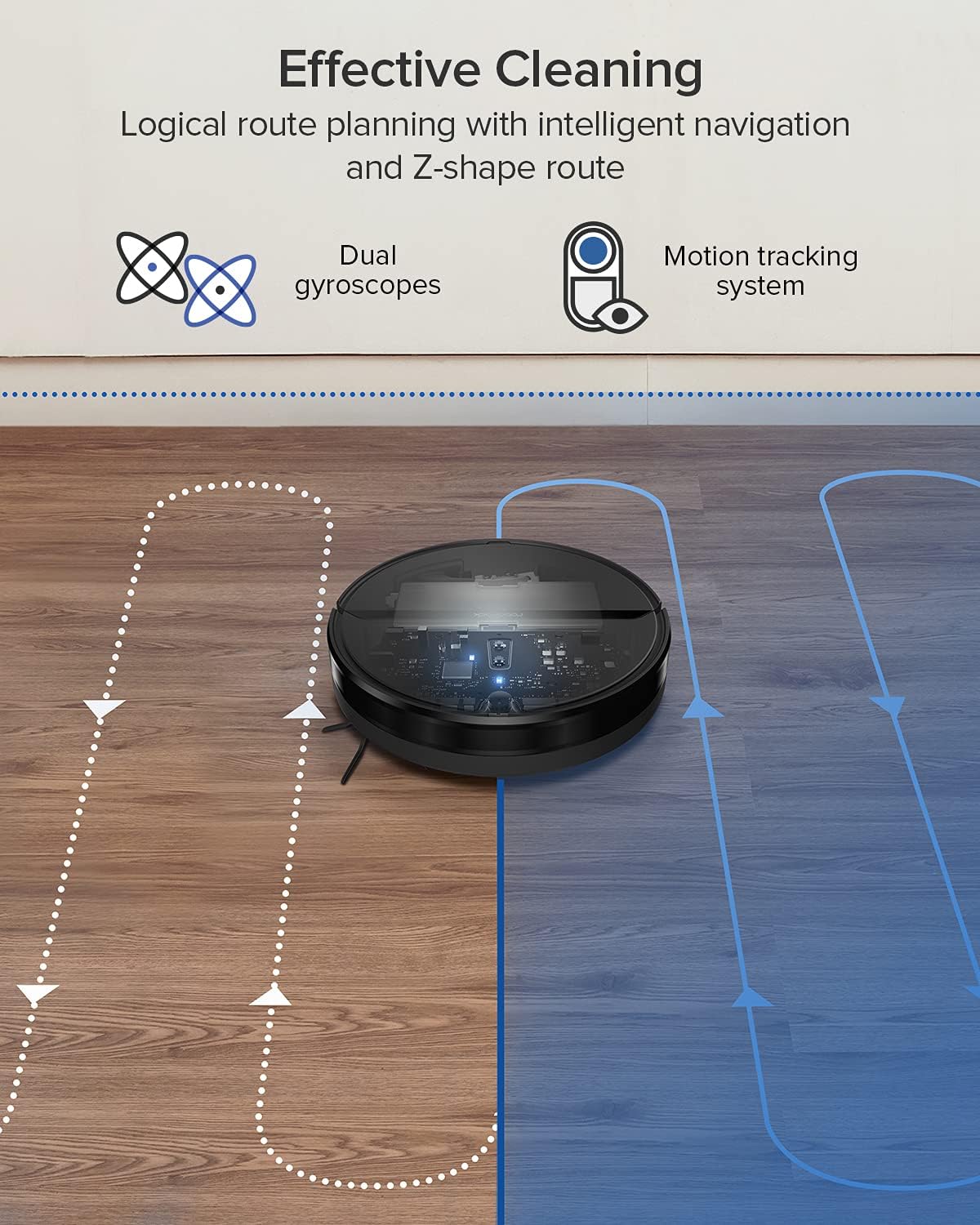 roborock E4 Robot Vacuum Cleaner, Internal Route Plan with 2000Pa Strong Suction, 200min Runtime, Carpet Boost, APP Total Control Robotic Vacuum, Ideal for Pets and Larger Home, Works with Alexa: Kitchen & Dining