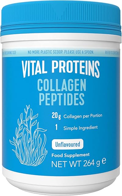 Vital Proteins Collagen Peptides 264g – Reine Kollagen-Peptide – schöne Haut, Haare & Nägel – geschmacksneutral – optimale Löslichkeit – hydrolysiertes Kollagen Typ 1 & 3