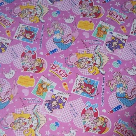 Amazon プリキュア 生地 100cm 110cm トロピカルージュ プリキュア 布 生地 通販