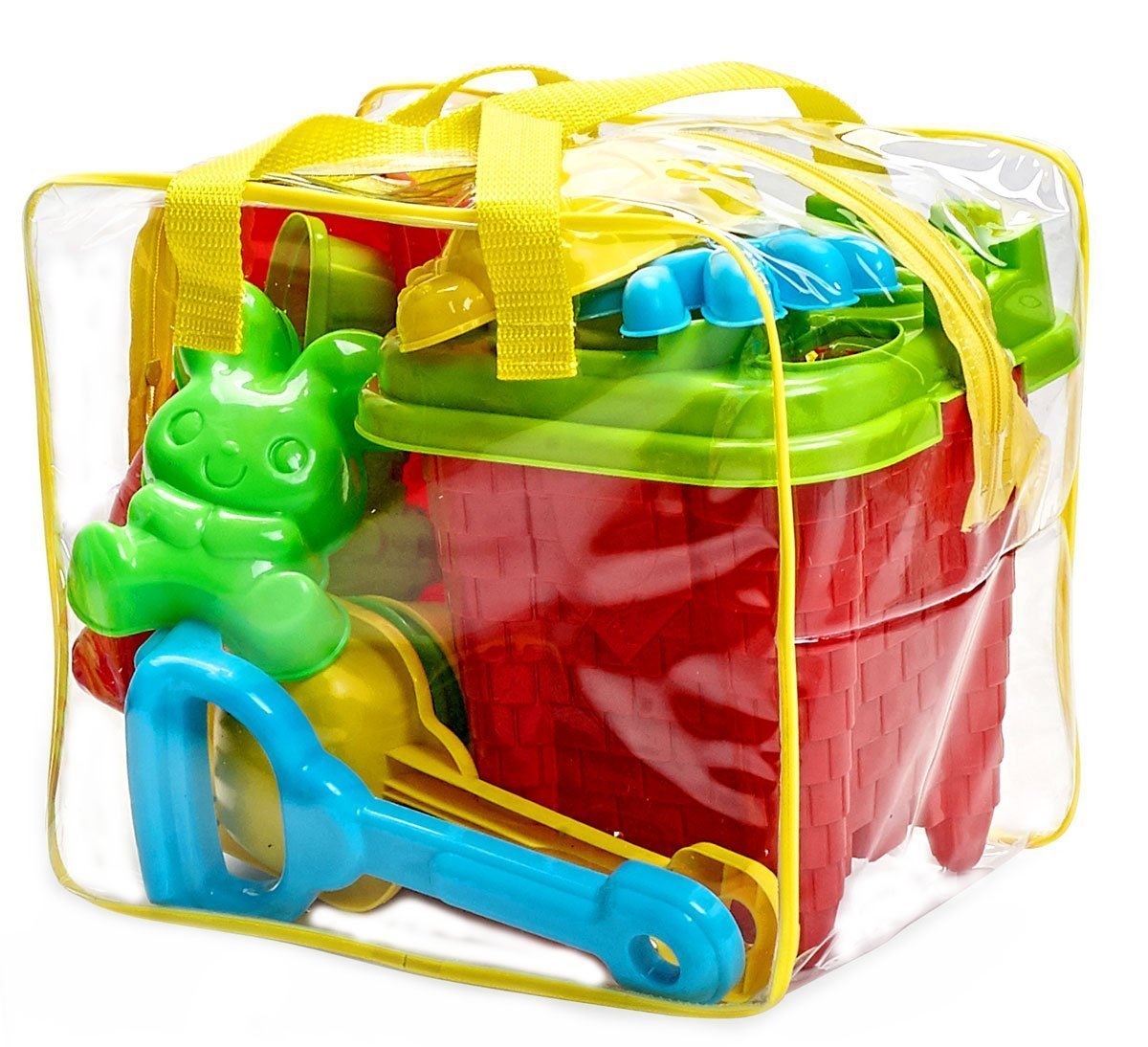 15Pieces Beach Sand Toys Set in Zippered Bag Castle Bucket by Bo Toys 0854035006755 Buy new