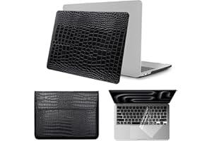 HLAAJJX for New MacBook Air 13 Inch Case M4 M3 M2 2025 2024 2023 2022 A3240 A3113 A2681,Plastic Hard Shell & Laptop Sleeve Ba