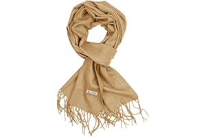 TZ Promise Plain Solid Color Cashmere Feel Classic Soft Luxurious Winter Scarf For Men Women