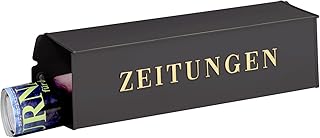 Burg-Wächter Zeitungsbox mit geprägeter Schrift, Metall, 808 E, Eisen