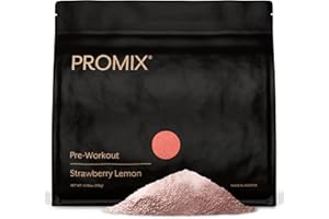PROMIX NUTRITION Promix Pre-Workout Powder, Strawberry Lemon - Maximize Focus & Performance - Helps Muscle Gain, Endurance & Enhanced Energy - Vitamin B12, Caffeine, Beta-Alanine & L-Tyrsosine - Gluten & Dairy-Free