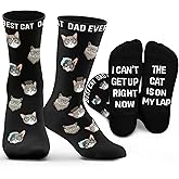 ZAGKOO Gifts for Cat, Dog Mom and Dad, Pet Lovers - Funny Cat, Dog Socks for Men, Women - Christmas, Birthday Gift Ideas