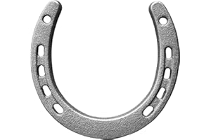 ZSHIGANMA Cast Iron Horse Shoes for Decorations, Durable Good Lucky Horseshoe for Wall Décor, Indoor, Outdoor, Cowboy, Western, Wedding, Birthday Party Favors Supplies (1)