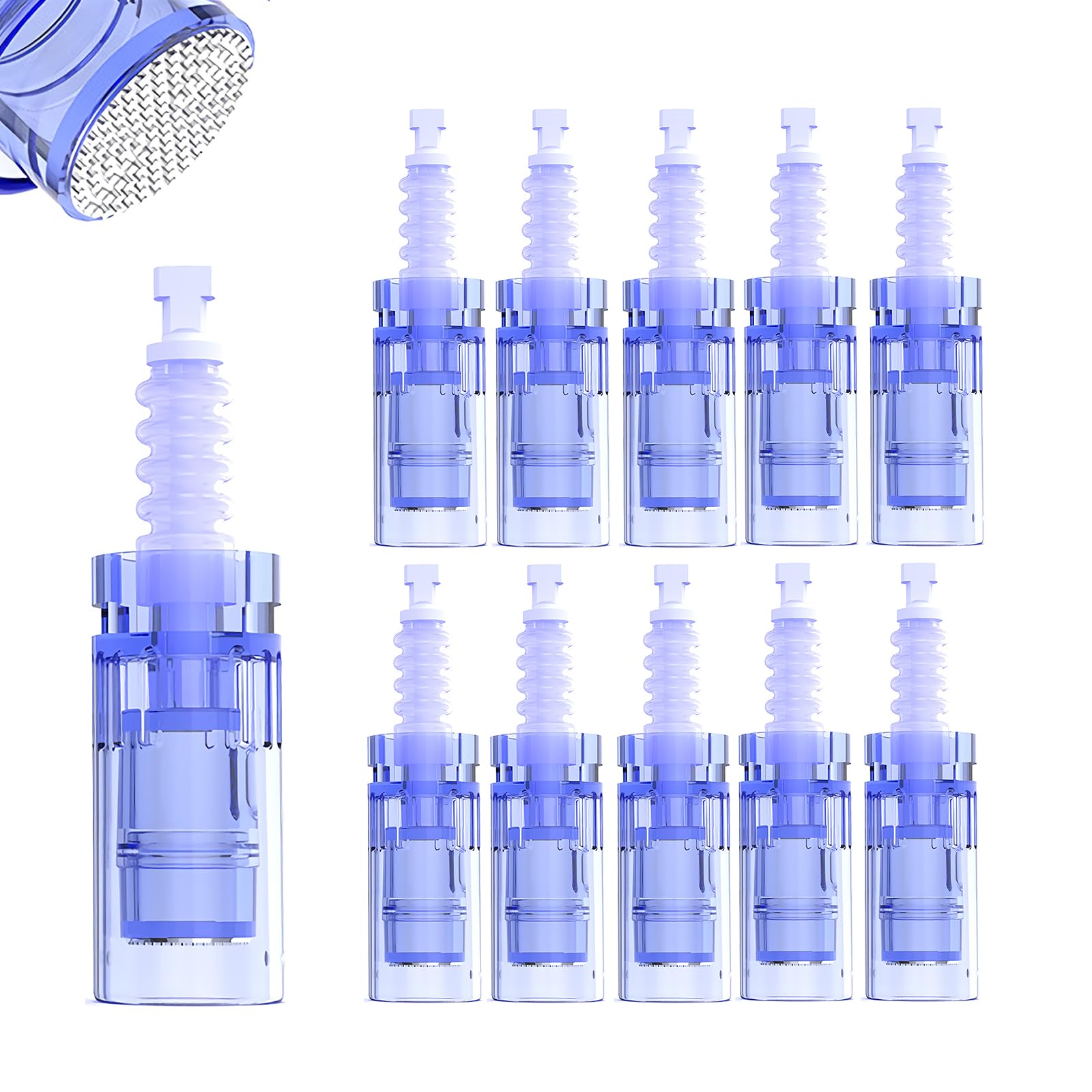 Dr.pen Ultima A6s Nano-R, Replacement Cartridges for Dr.pen Microneedling Pen A6 Model, Authentic Disposable Replacement Cartridges (Nano-Rs, 10Pcs)