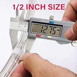 100 Pack 1/2 inch Rope Light Clips, P-Style Rope