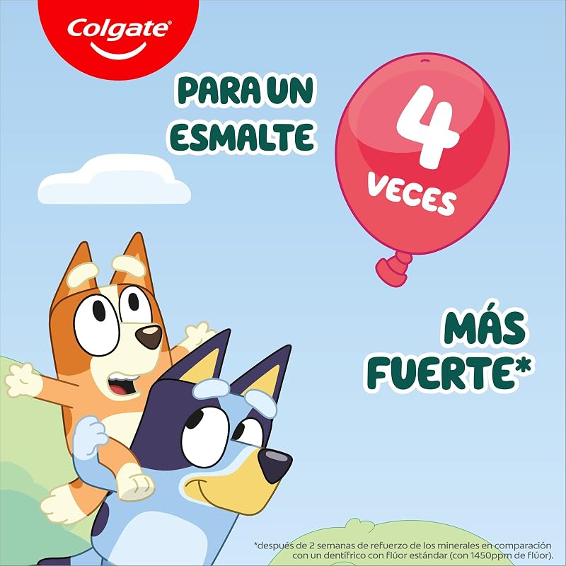 Kids Bluey, Pasta Dientes Infantil Menta 6+ Años, 12x50 ml