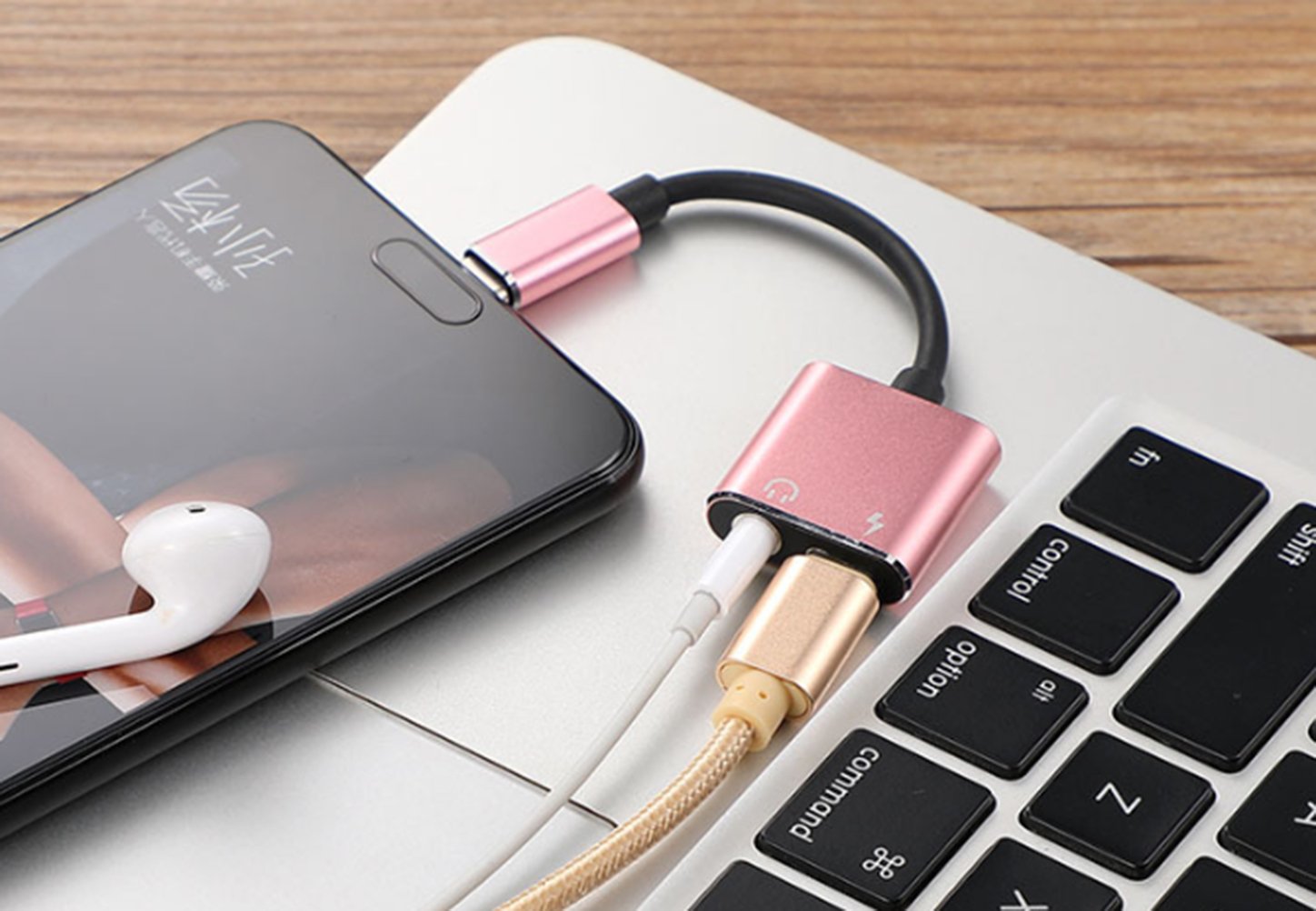 P20 Pro,Huawei Mate 20/Mate 20 Pro ecc P20 Lite per Type C, B-Oro  Adattatore Cuffie da 2 in 1 tipo C a 3,5 mm di tipo SOCINY,Adattatore audio  USB da C a