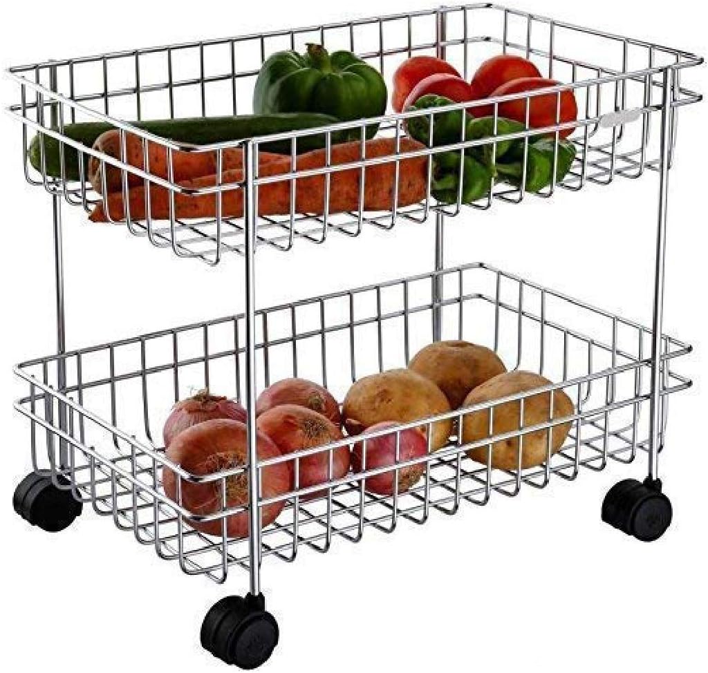 Buy Shivmoksh Stainless Steel Tier Layer Fruits & Vegetable Onion
