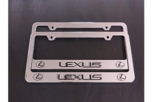 Warehouse Apps Fits for Lexus License Plate Frame 2pcs (Metal)