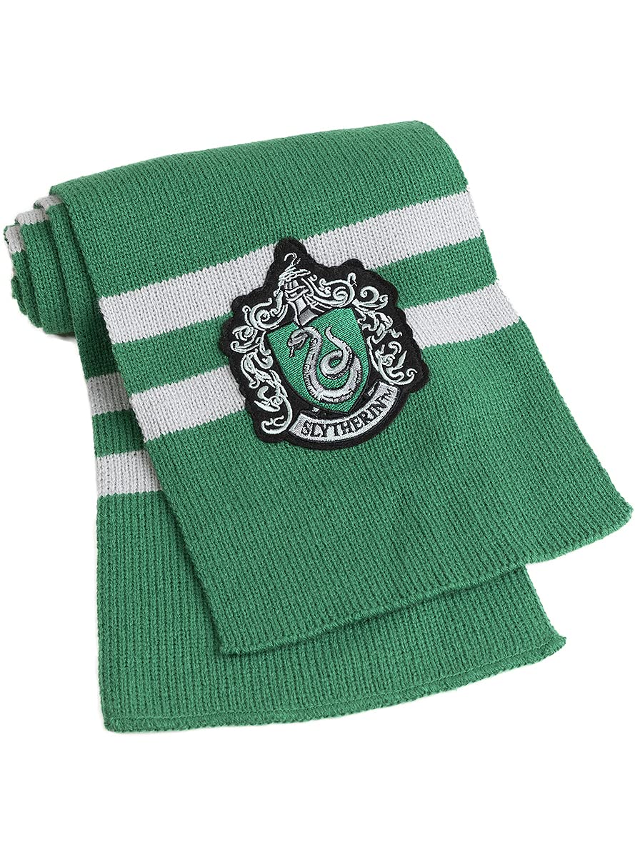 Funidelia | Slytherin Scarf - Harry Potter for men and women Hogwarts, Wizards - Accessories for adults, fancy dress costumes & props for Halloween, carnival & parties - Green