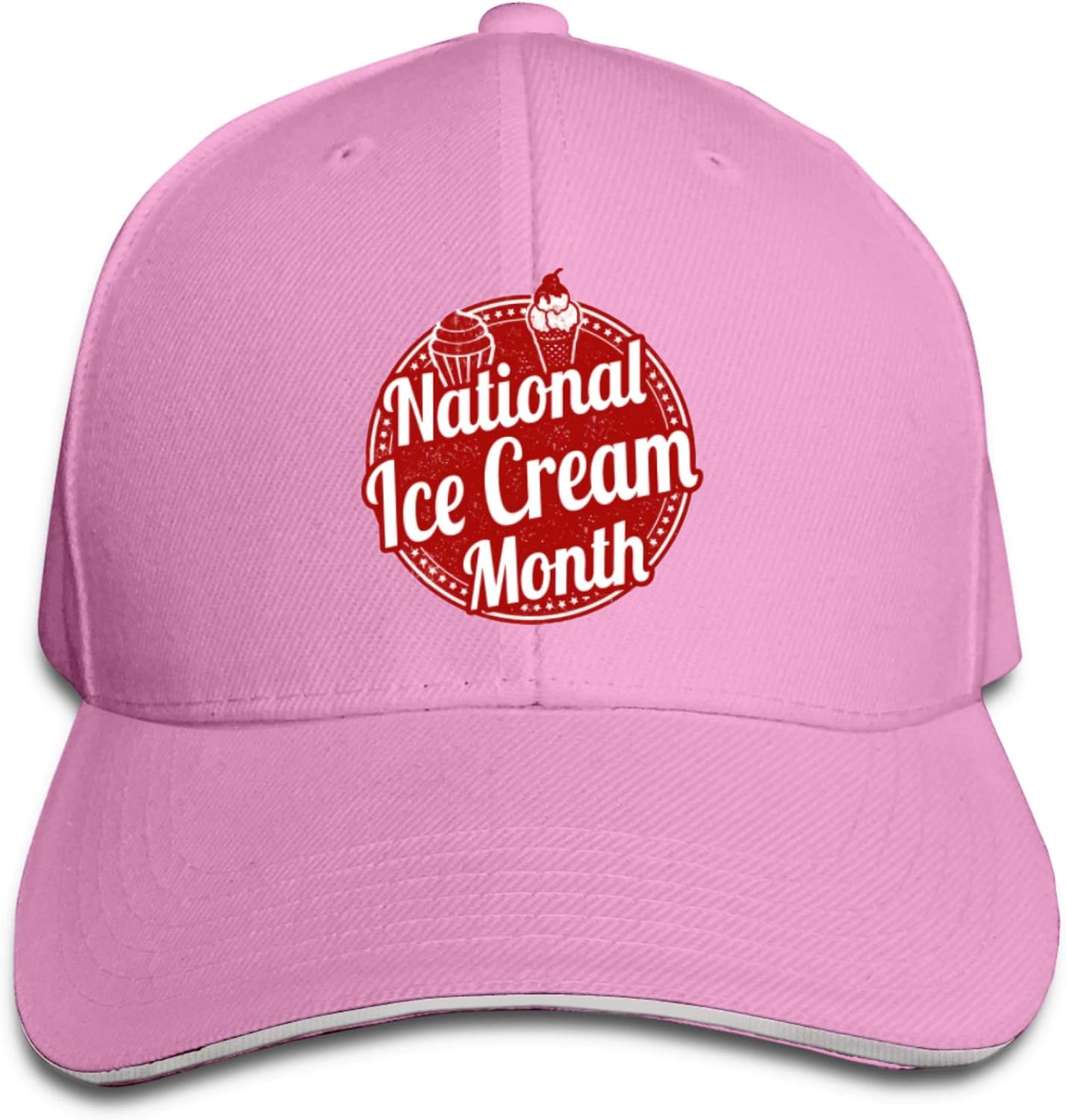 National Ice Cream Month Peaked Baseball Cap Hat Baseball Sun Hat Sandwich Cap Amazon.ca