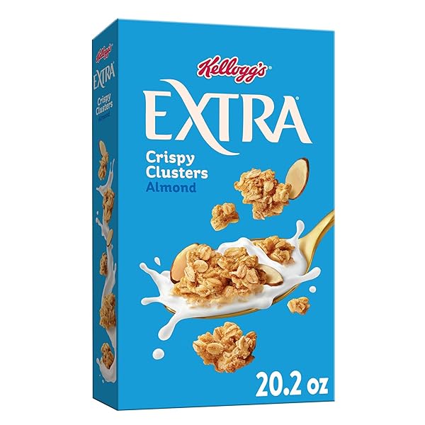 KELLOGG’S EXTRA GRANOLA CEREAL, FIBER CEREAL, FAMILY BREAKFAST,...