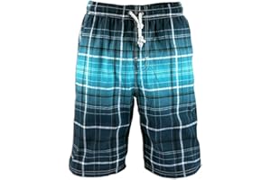PREFER TO LIFE Men's Board Shorts, Quick Dry Swimwear Beach Holiday Party Bermuda Swim Big Pants …