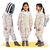FOREST BEEKEEPING SUPPLY- Kids Full Body Bee Suit. Cotton twill soft to Children’s skin tuff to bee Stings with Veil