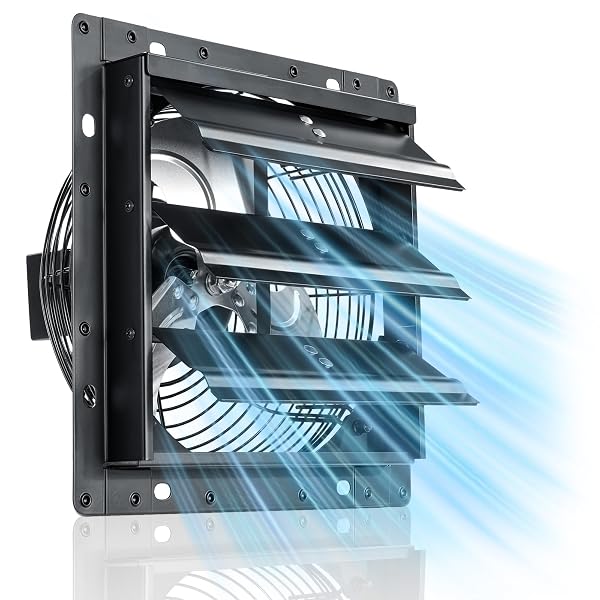 WINDIGAGA 8 INCH SHUTTER EXHAUST FAN, 760 CFM...