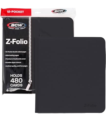 Amazon.com: BCW Z-Folio 9-Pocket LX Album - Purple | Secure Zipper