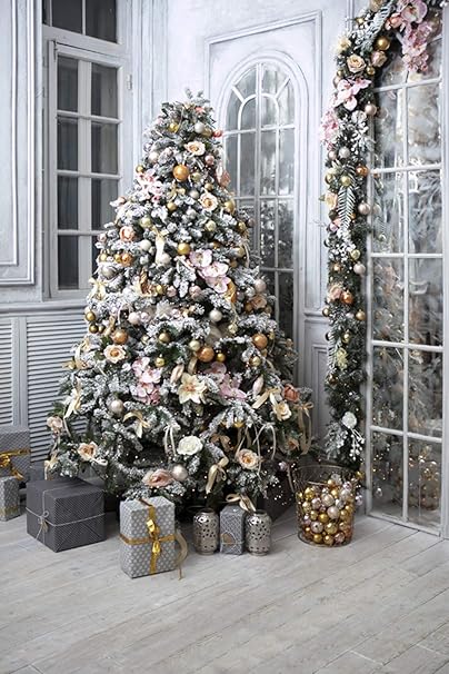 Amazon.com : TMOTN 5X7ft Christmas Photography Backdrop Vinyl Christmas Tree Gifts Children
