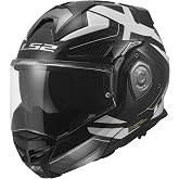 LS2 Helmets Advant X Carbon Modular Helmet with Midland Spectrum Bluetooth Headset
