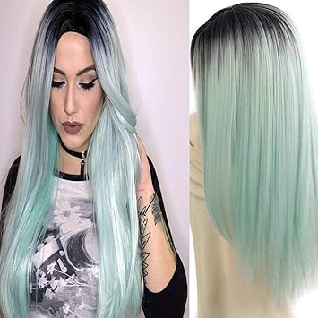 Amazon Com 26 Cosplay Wig Long Straight Hair Heat Resistant