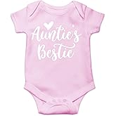 CBTwear Auntie's Bestie Baby Bodysuit Funny Infant Outfit Cute Newborn Clothes Boy Girl Clothing