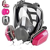 Full Face Respirator Gas Mask: 6800 Reusable Respirator Mask with Filters 60921 & 2097 - Dust Mask Anti Fog Against Organic V