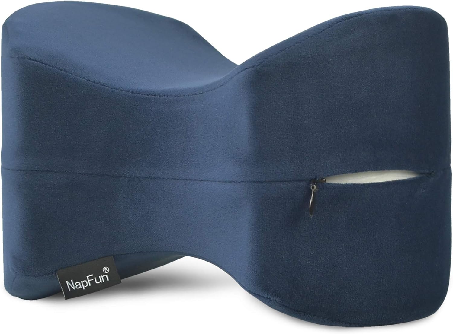 napfun Knee Pillow Between Legs for Sleeping, Orthopedic Knee Pillow for Side Sleepers&100% Pure Memory Foam Leg Pillow for Sciatica Pain Relief, Hip Pain, Back Pain, 1 Pcs, Dark Blue: Home & Kitchen