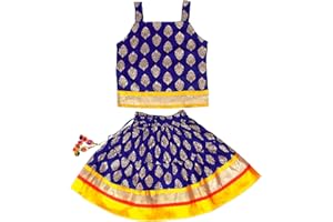 Chandrakala Kids Lehenga Choli Set for Girls (KL101-P)