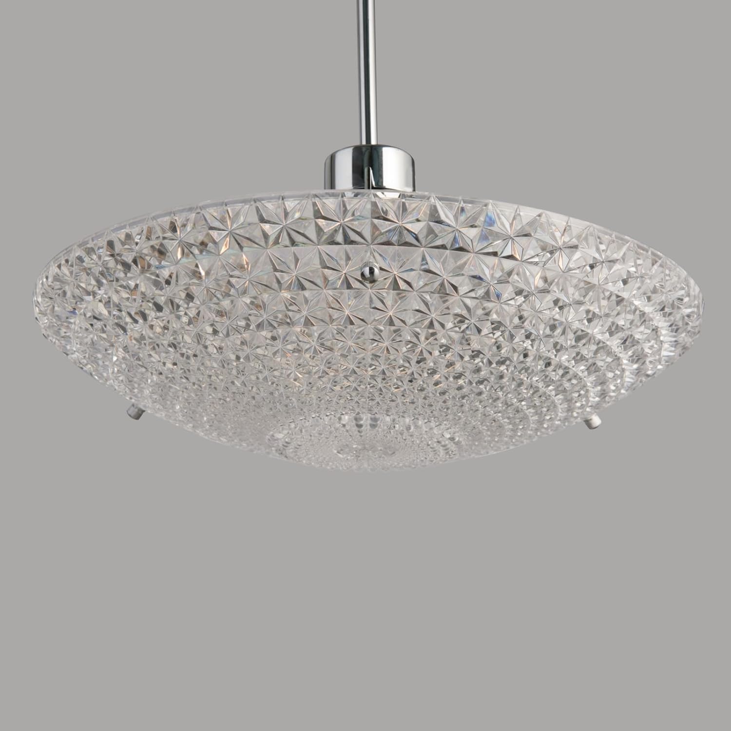 Crystal Ceiling Uplighter Non Electric Pendant Shade Easy Fit