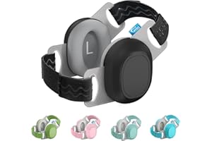 Bella's Friends Baby Ear Protection for Infants & Toddlers(3–48 Months) - Lightweight 24dB Noise Cancelling Headphones - Safe fit & Comfort Earmuffs - Improve Sleep - Baby Travel Essential, Black