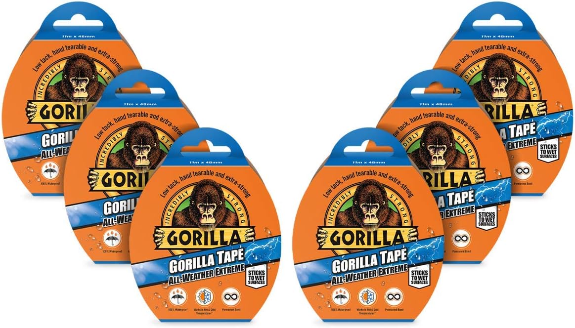 Gorilla Tape All Weather Extreme Fekete Extrém Erős Hőálló R