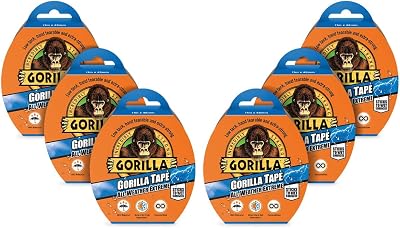 Gorilla Tape All Weather Extreme Black 48mm x 11m Pack of 6