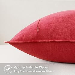 MIULEE Christmas Decorative Linen Pillow Covers
