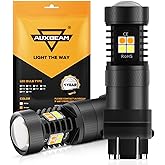 Auxbeam 3157 LED Bulbs 3157 3457 4157 Switchback Dual Color Bulbs 300% Brighter White and Amber Bulb for DRL Turn Signal Ligh