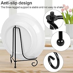 vivinin 4 Pack Plate Stands For Display,Plate