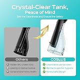 COSLUS Water Dental Flosser 300ML 5 Jet Tips IPX7 Rechargeable Portable view 5
