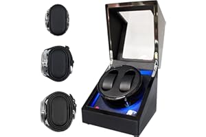 ORYX VISION Oryx Double Watch Winders for Automatic Watches Box, Watch Rotator for 3 Sizes Watches LED Light, Rotating Watch Case, Watch Shaker Super Quiet Mabuchi Motor