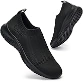 konhill Women's Slip On Sneakers Non Slip Walking Shoes Breathable Mesh Work Casual Lightweight Tennis Workout Shoes