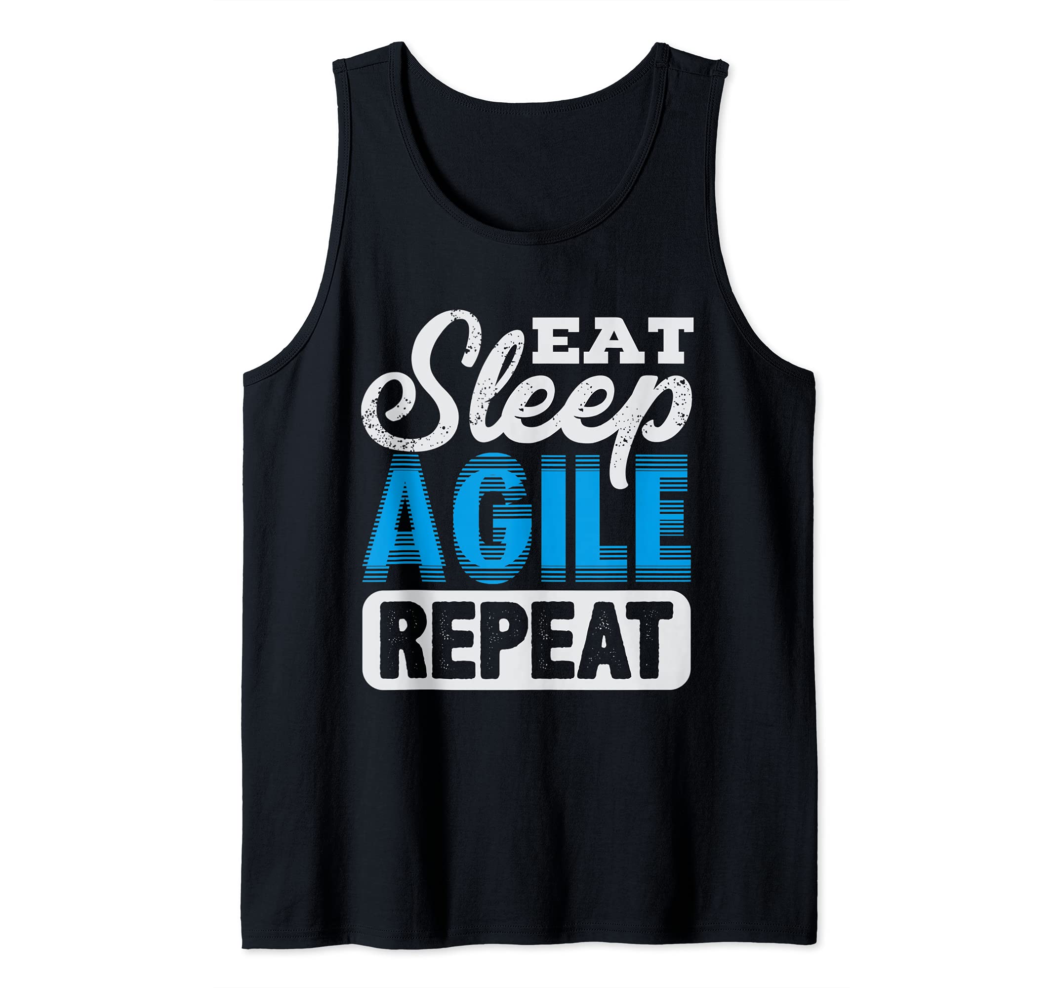 Eat Sleep Agile Scrum Project Management Funny PM Coach Tank Top