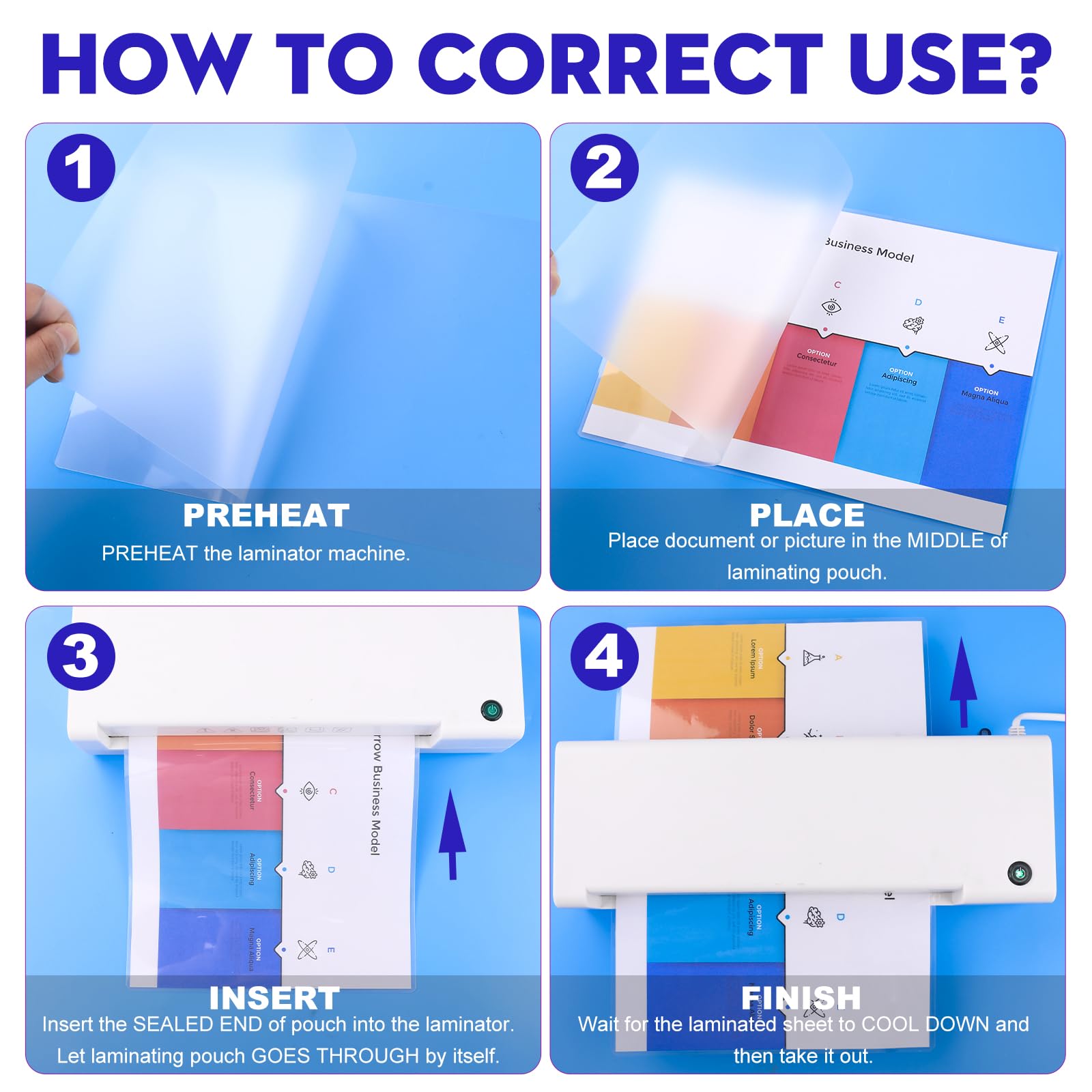 CAREGY Thermal Laminating Pouches, Holds 8.5 x 11 Inch Sheets,200 Pack Laminating Sheets, 3 Mil, 9 x 11.5 Inches Lamination Sheet Paper for Laminator, Clear, Letter Size, Office and School Supplies