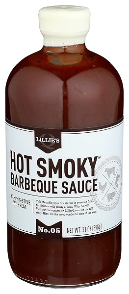 LILLIE’S Q BARBEQUE SAUCES & RUBS HOT SMOKY, 21 OZ