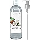 Majestic Pure Fractionated Coconut Oil, For Aromatherapy Relaxing Massage, Carrier Oil for Diluting Essential Oils, Hair & Skin Care Benefits, Moisturizer & Softener - 16 fl Oz.