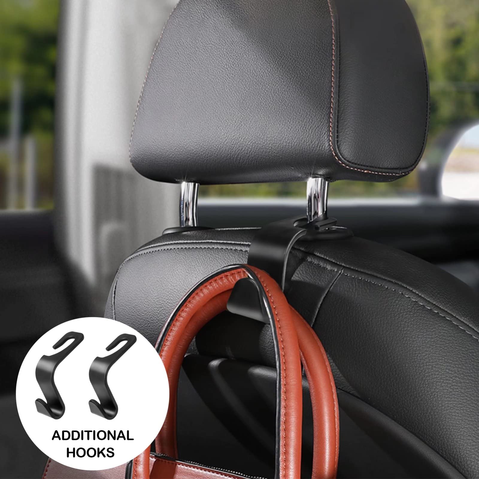 Car Storage Organizer 2 PCS,Car Backseat Organizer for Kids Durable Waterproof Oxford Fabric with Touchable Tablet Holder 8 Mesh Pockets and 2 Pockets for Snacks Toys,Car Travel Accessories