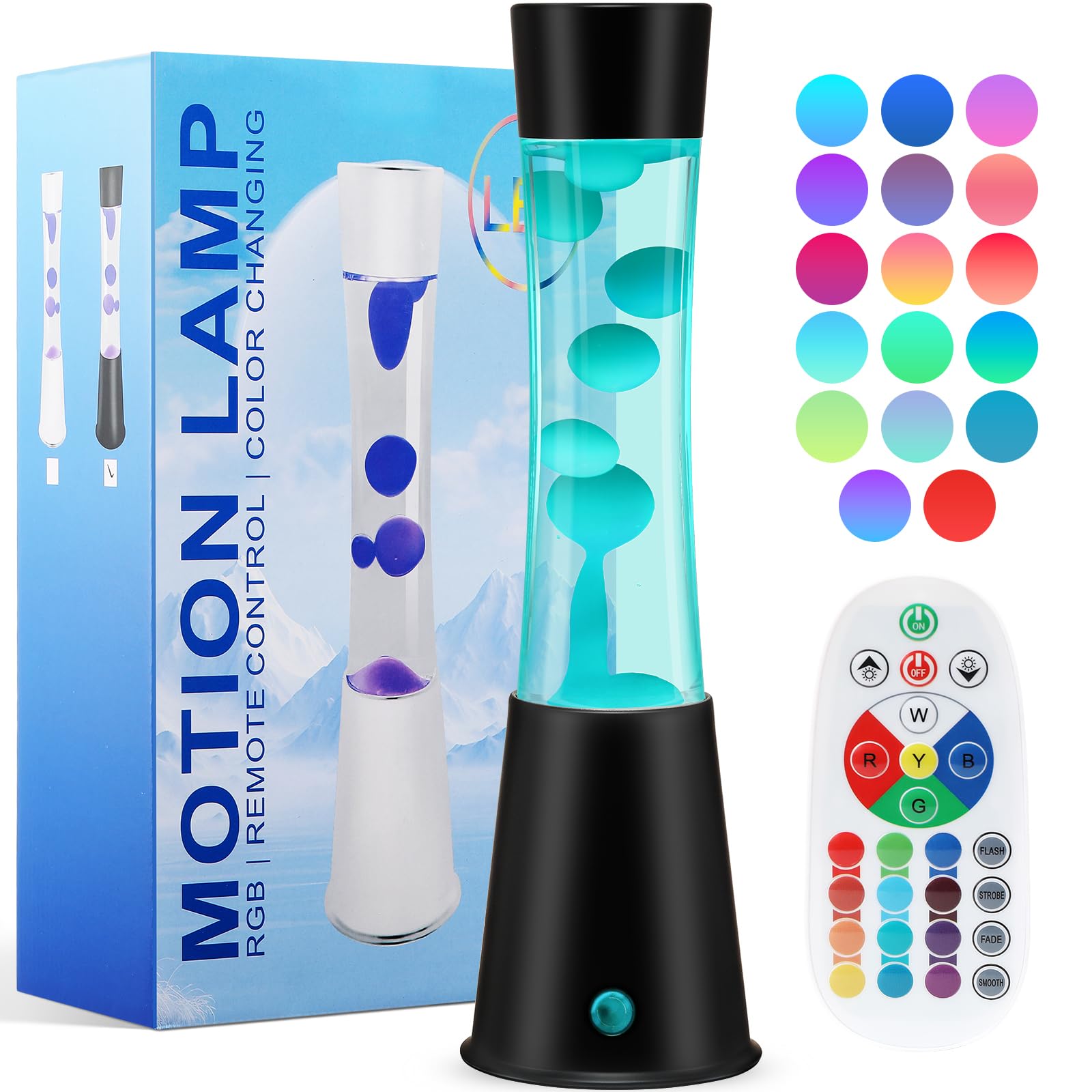 Photo 1 of ***MISSING PARTS***
KIKILIVE 17 Colors Changing Liquid Motion Lamp with Remote,15.6" LED Night Light Relaxing Table Lamp for Kids & Adults, Liquid Light for Bedroom Home Decor