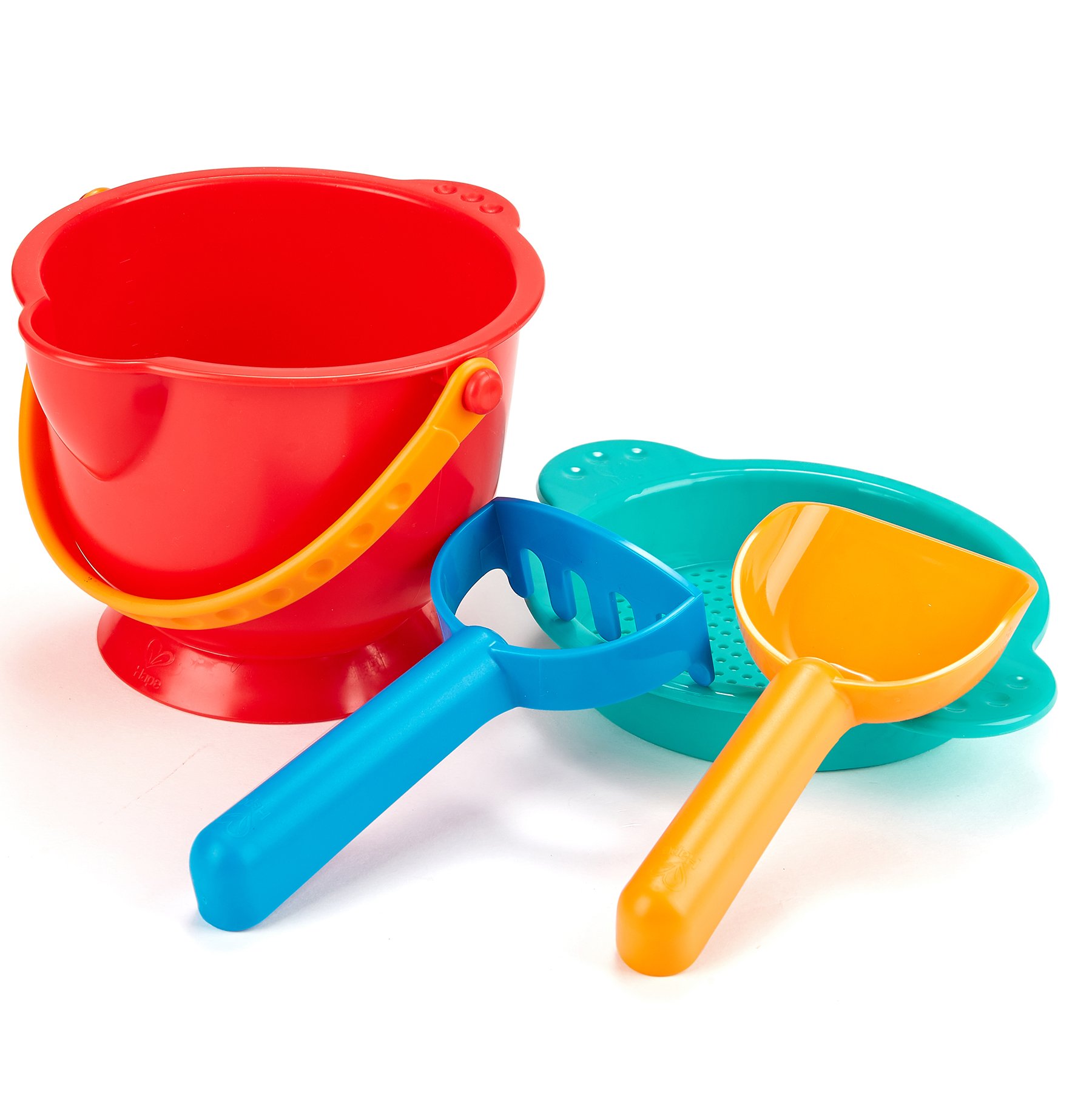 Hape Beach Basics Sand Toy Set Including Bucket Sifter, Rake, and Shovel Toys, 6943478022089 eBay