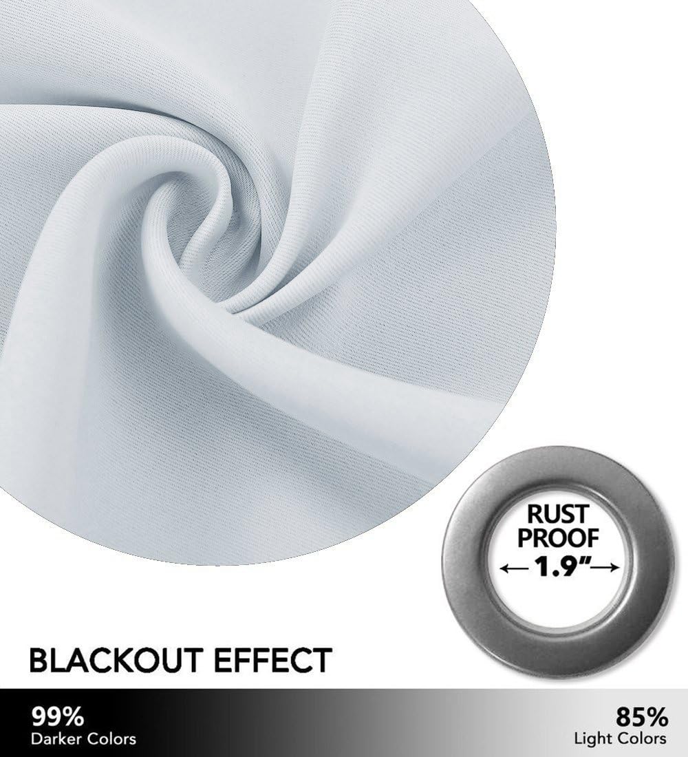 NICETOWN Outdoor Curtain Grommet Top and Bottom, Thermal Insulated Keeps The Rain Out Versatile Vertical Drape, Blackout Heavy Weight Wind Break Outdoor Drapery (52 by 108 inches,1 Piece, Tan-Khaki)